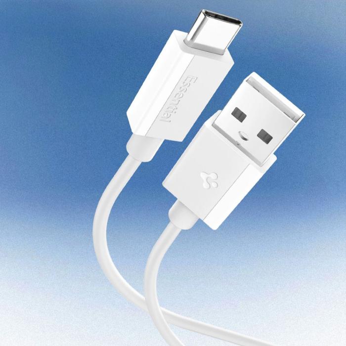 Bild 2, Spigen 2m 60W USB-C Kabel Essential Vit