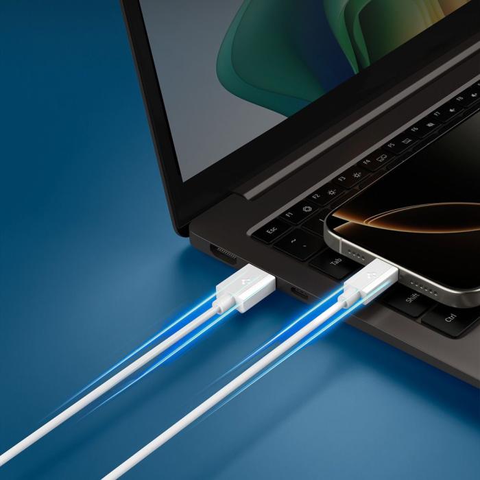 Bild 6, Spigen 2m 60W USB-C Kabel Essential Vit