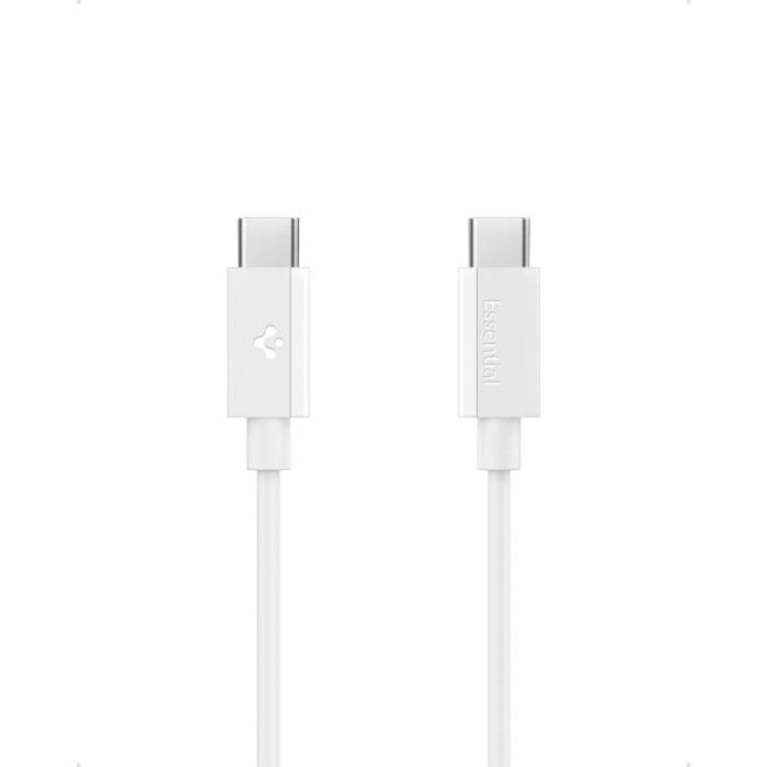 Bild 1, Spigen 2m 60W USB-C - USB-C Kabel Essential Vit