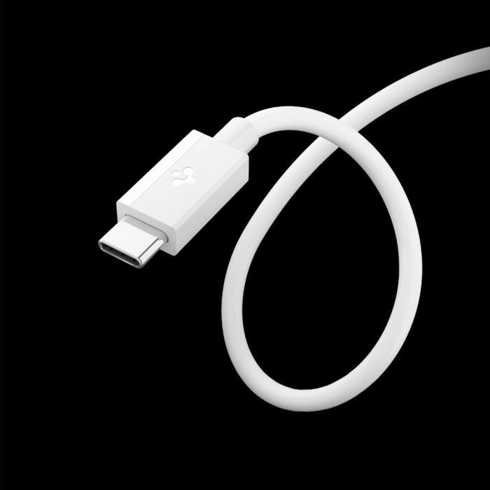 Bild 3, Spigen 2m 60W USB-C - USB-C Kabel Essential Vit