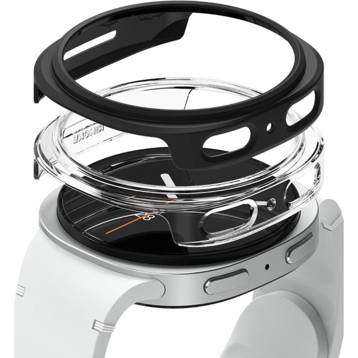 Bild 1, Ringke Galaxy Watch 8 44 mm 2-PACK Skal Slim Svart / Transparent