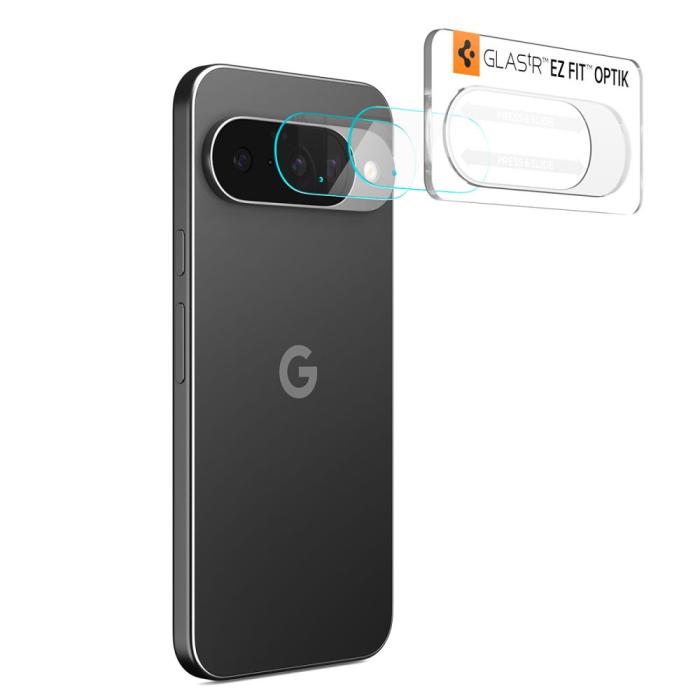 Bild 3, Spigen Google Pixel 10 2-PACK Linsskydd Optik GLAS.tR Transparent