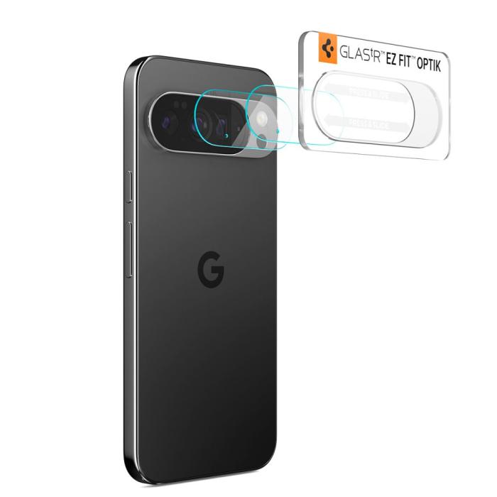 Bild 3, Spigen Google Pixel 10 Pro 2-PACK Linsskydd Optik GLAS.tR