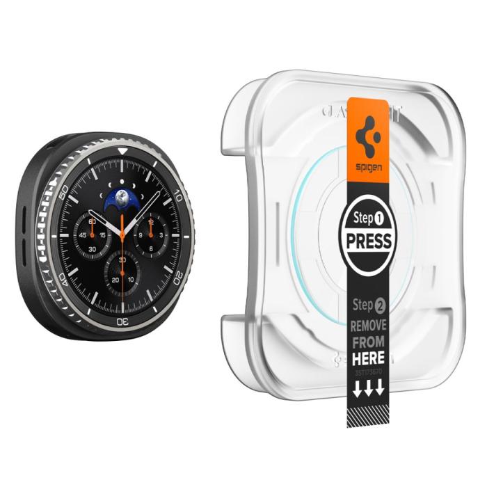 Bild 3, Spigen Galaxy Watch 8 46 mm 2-PACK Skärmskydd GLAS.tR 