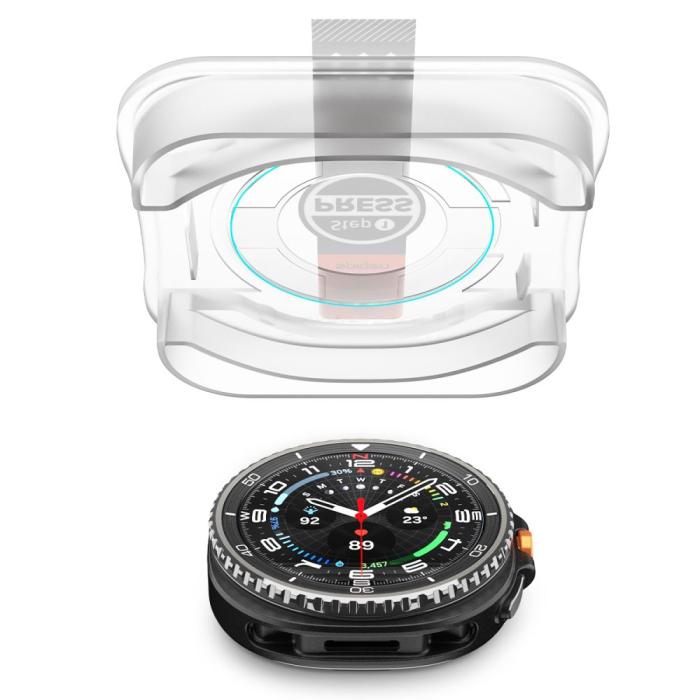 Bild 4, Spigen Galaxy Watch 8 46 mm 2-PACK Skärmskydd GLAS.tR 