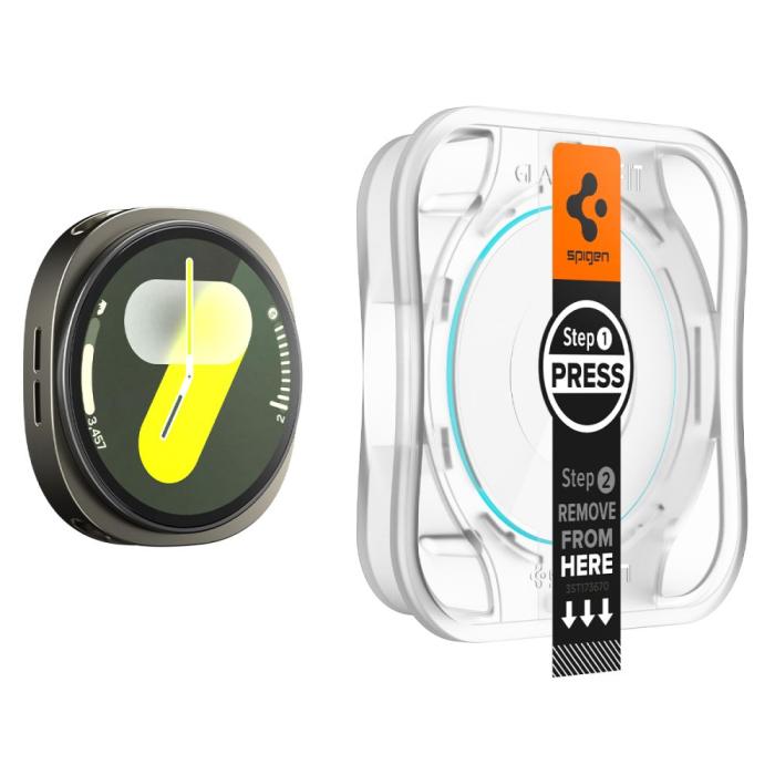 Bild 3, Spigen Galaxy Watch 8 40 mm 2-PACK Skärmskydd GLAS.tR 