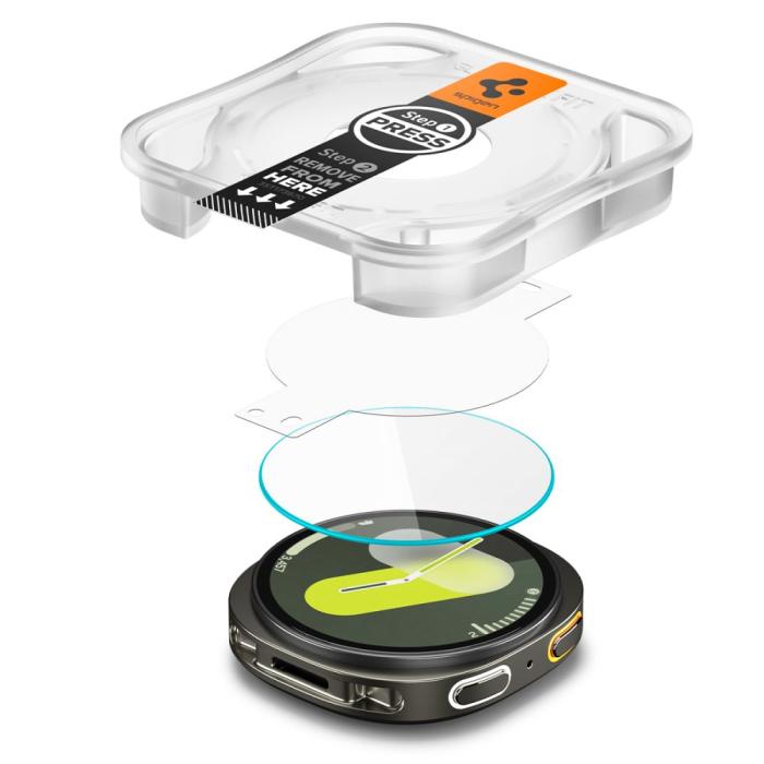 Bild 5, Spigen Galaxy Watch 8 40 mm 2-PACK Skärmskydd GLAS.tR 