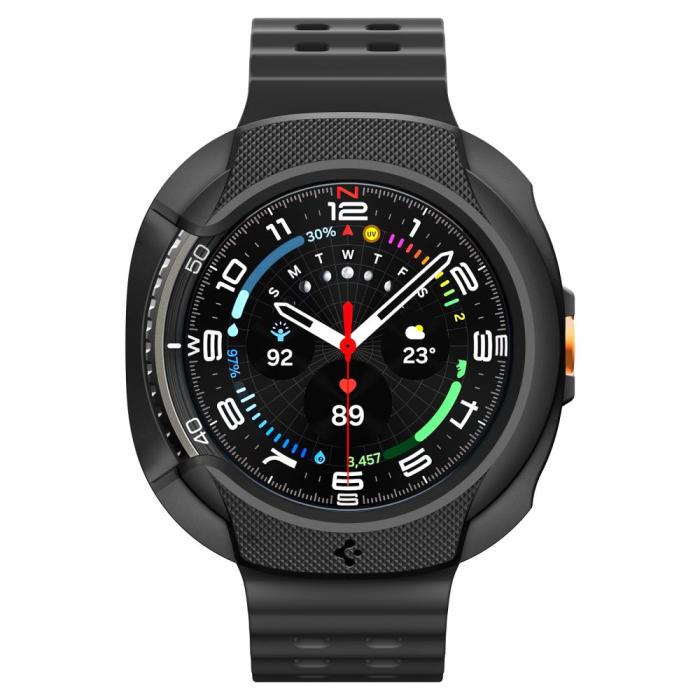 Bild 2, Spigen Galaxy Watch 8 46 mm Skal Liquid Air Matt Svart