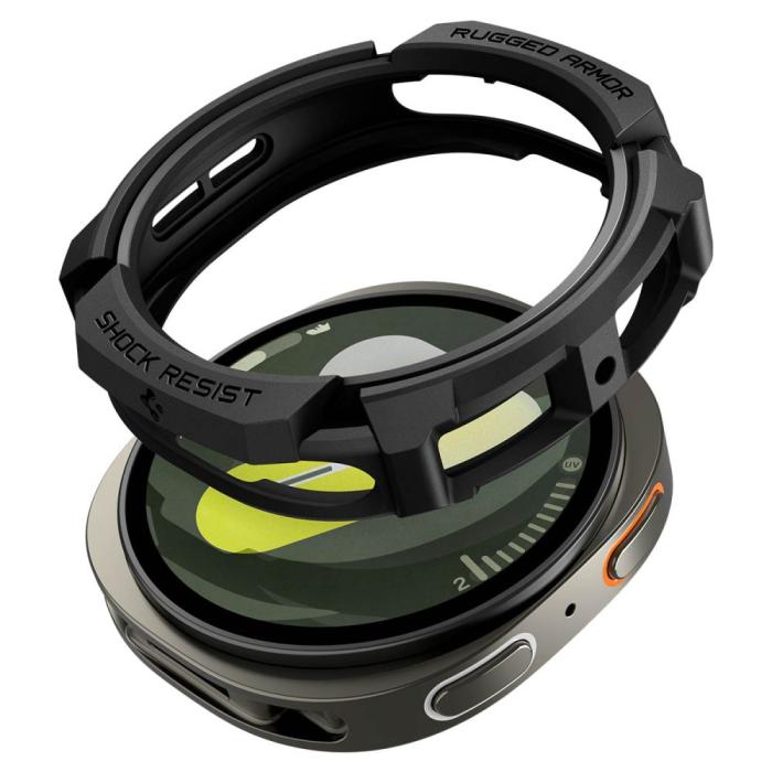 Bild 1, Spigen Galaxy Watch 8 44 mm Skal Rugged Armor Matt Svart