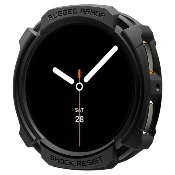 Bild 3, Spigen Galaxy Watch 8 44 mm Skal Rugged Armor Matt Svart