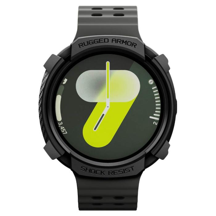 Bild 4, Spigen Galaxy Watch 8 44 mm Skal Rugged Armor Matt Svart