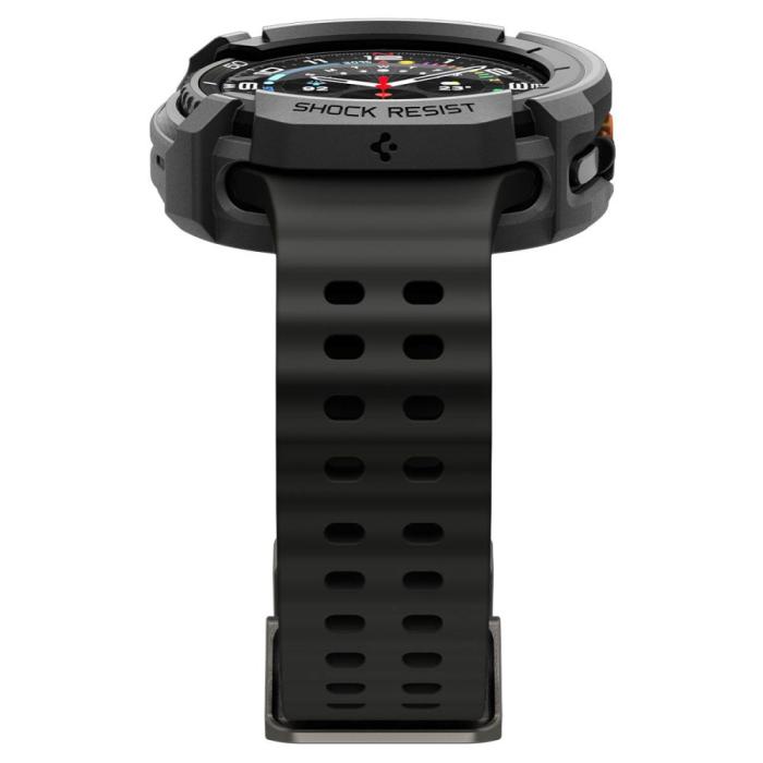 Bild 6, Spigen Galaxy Watch 8 46 mm Skal Rugged Armor Matt Svart