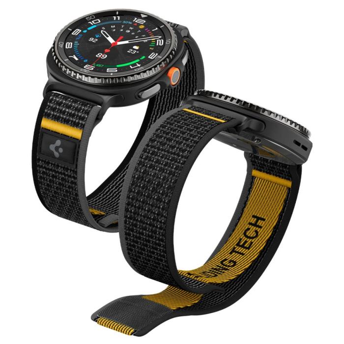 Bild 1, Spigen Galaxy Watch 8 46/44/40 mm Klockarmband Athlex Air Svart