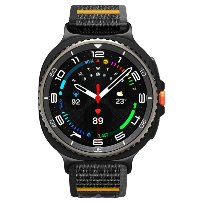 Bild 2, Spigen Galaxy Watch 8 46/44/40 mm Klockarmband Athlex Air Svart
