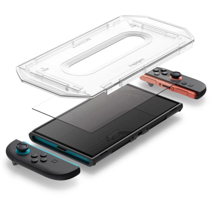 Bild 6, Spigen Nintendo Switch 2 2-PACK Skärmskydd GLAS.tR 