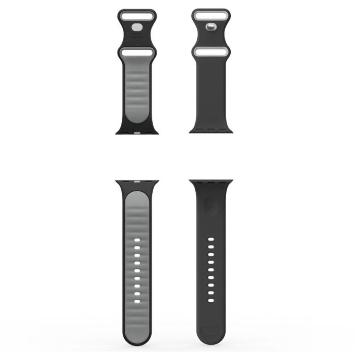 Bild 6, Spigen Apple Watch 42/44/45/46/49 mm Armband Nano Pop Black Sesame
