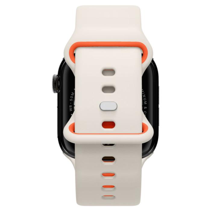 Bild 3, Spigen Apple Watch 42/44/45/46/49 mm Armband Nano Pop Orange Beige