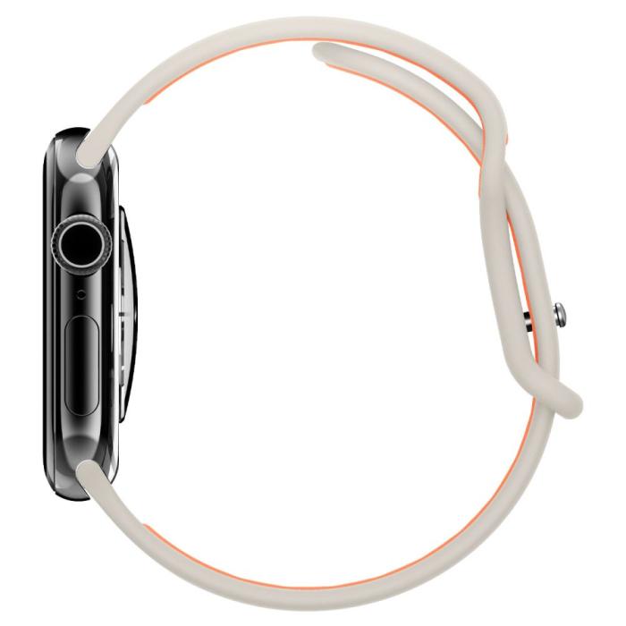 Bild 4, Spigen Apple Watch 42/44/45/46/49 mm Armband Nano Pop Orange Beige