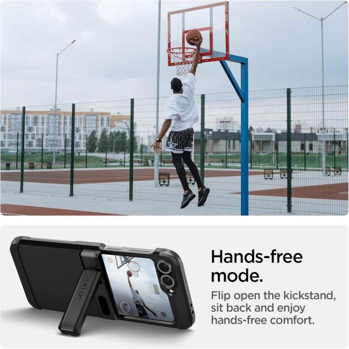 Bild 4, Spigen Galaxy Z Flip 7 FE / 6 Skal MagSafe Tough Armor Pro Svart