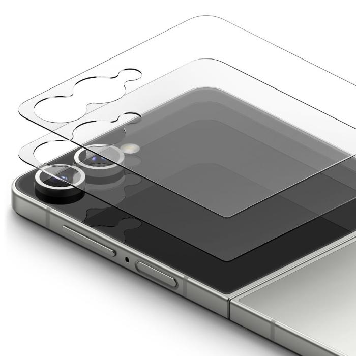 Bild 3, Ringke Samsung Galaxy Z Flip 7 2-PACK Skärmskydd Härdat Glas