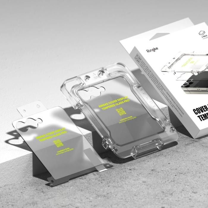 Bild 5, Ringke Samsung Galaxy Z Flip 7 2-PACK Skärmskydd Härdat Glas
