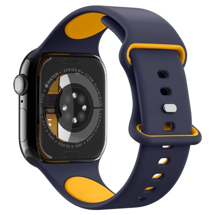Bild 5, Spigen Apple Watch 42/41/40/38 mm Armband Nano Pop Blueberry Navy