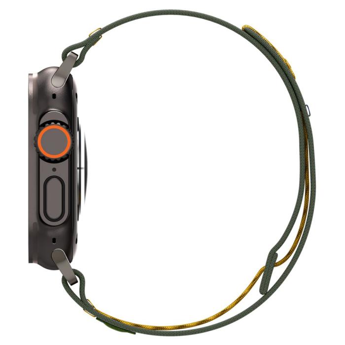 Bild 4, Spigen Apple Watch 42/44/45/46/49 mm Armband Athlex Grön