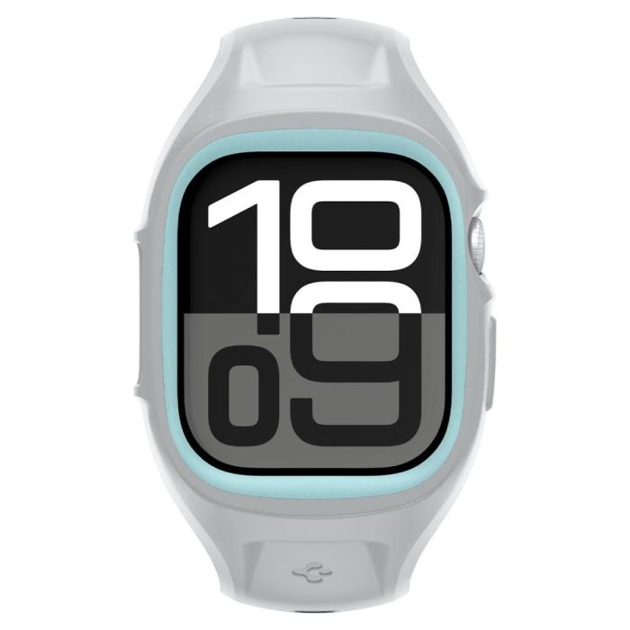 Bild 2, Spigen Apple Watch 11 / 10 46 mm Skal / Armband Liquid Air Pro Grå