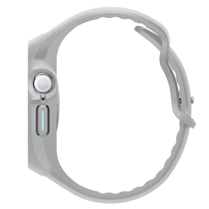 Bild 3, Spigen Apple Watch 11 / 10 46 mm Skal / Armband Liquid Air Pro Grå