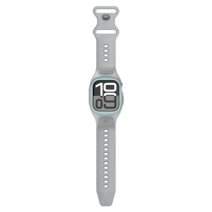 Bild 5, Spigen Apple Watch 11 / 10 46 mm Skal / Armband Liquid Air Pro Grå