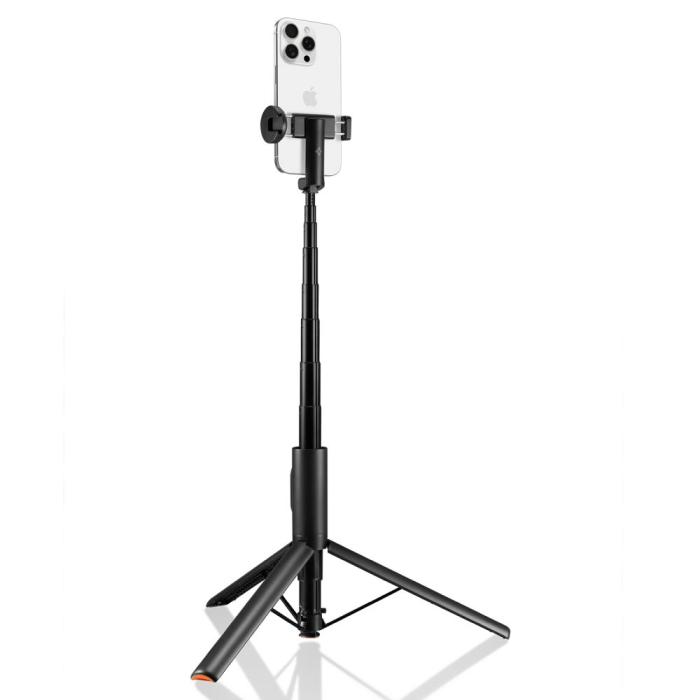 Bild 4, Spigen 146 cm Bluetooth Selfie Tripod Dune Svart