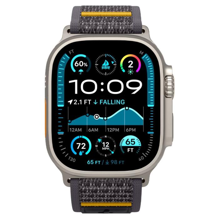 Bild 2, Spigen Apple Watch 42/44/45/46/49 mm Armband Athlex Air Grey