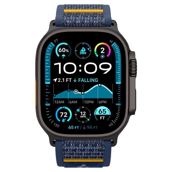 Bild 2, Spigen Apple Watch 42/44/45/46/49 mm Armband Athlex Air Navy