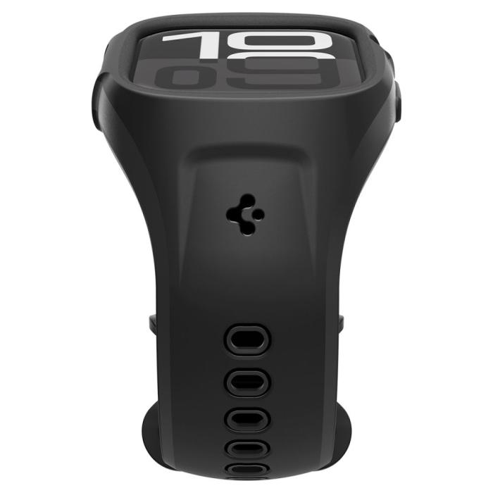 Bild 6, Spigen Apple Watch 11 / 10 46 mm Skal/Armband Liquid Air Matt Svart