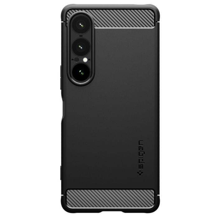 Bild 2, Spigen Sony Xperia 1 VII Skal Rugged Armor Matt Svart