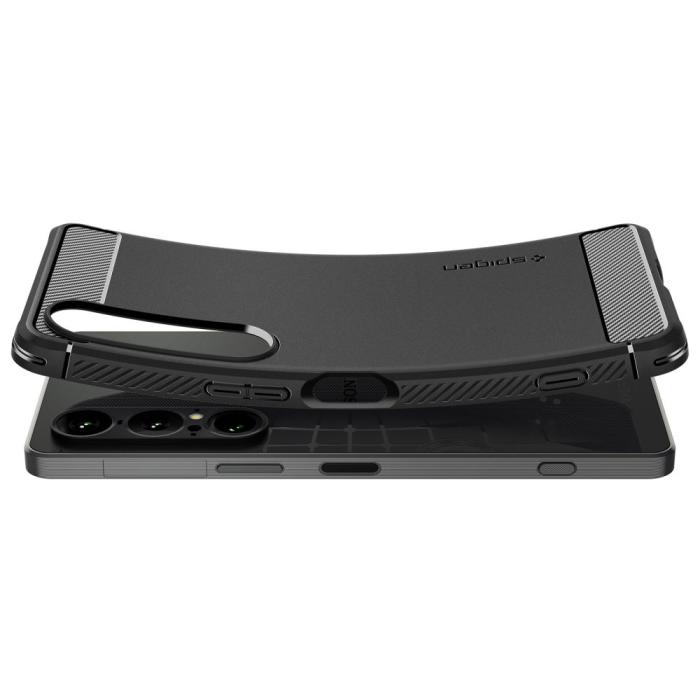 Bild 5, Spigen Sony Xperia 1 VII Skal Rugged Armor Matt Svart