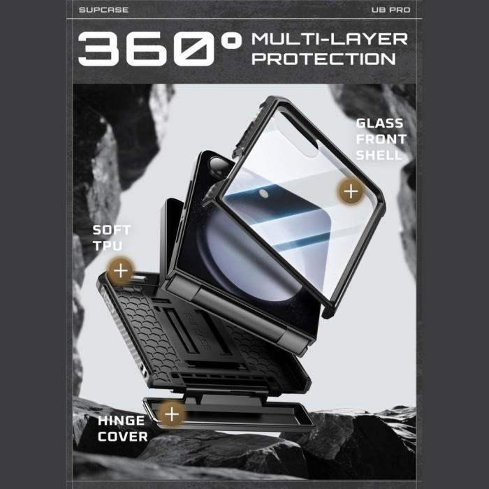 Bild 4, Supcase Samsung Galaxy Z Flip 7 Skal Unicorn Beetle Pro Svart