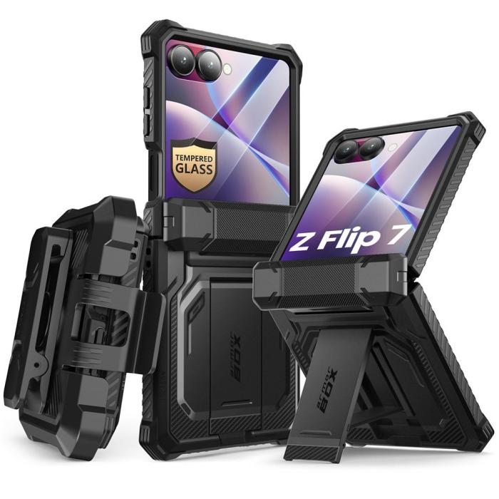 Bild 2, Supcase Samsung Galaxy Z Flip 7 Skal Iblsn ArmorBox Svart