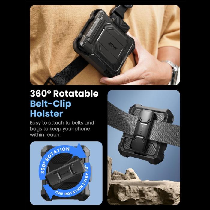 Bild 6, Supcase Samsung Galaxy Z Flip 7 Skal Iblsn ArmorBox Svart