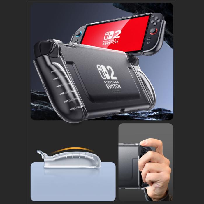 Bild 5, Supcase Nintendo Switch 2 Skal Crystal Case Frost Clear