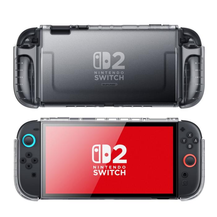 Bild 2, Supcase Nintendo Switch 2 Skal Crystal Case Frost Black