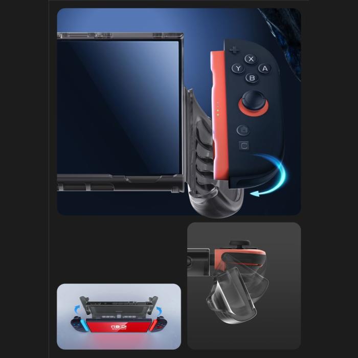 Bild 3, Supcase Nintendo Switch 2 Skal Crystal Case Frost Black