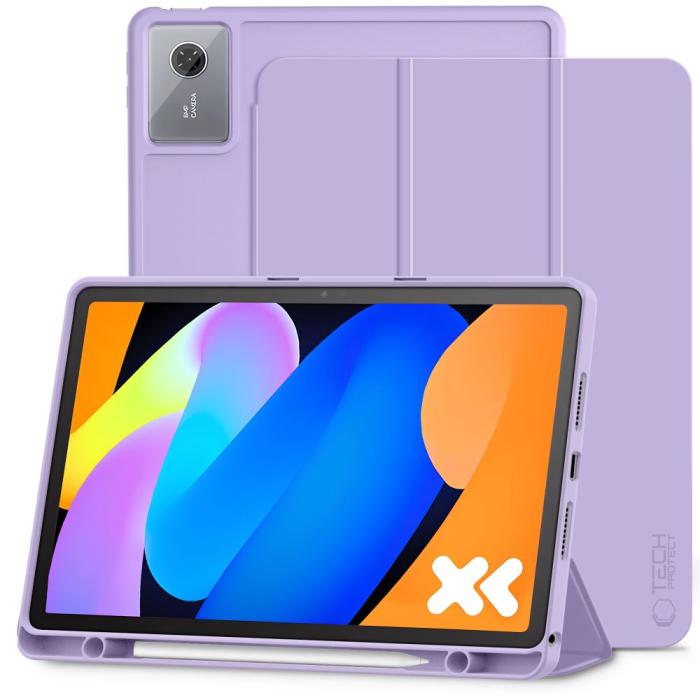 Bild 1, Tech-Protect Lenovo Idea Tab 11 Fodral SmartCase Pennhållare Violet
