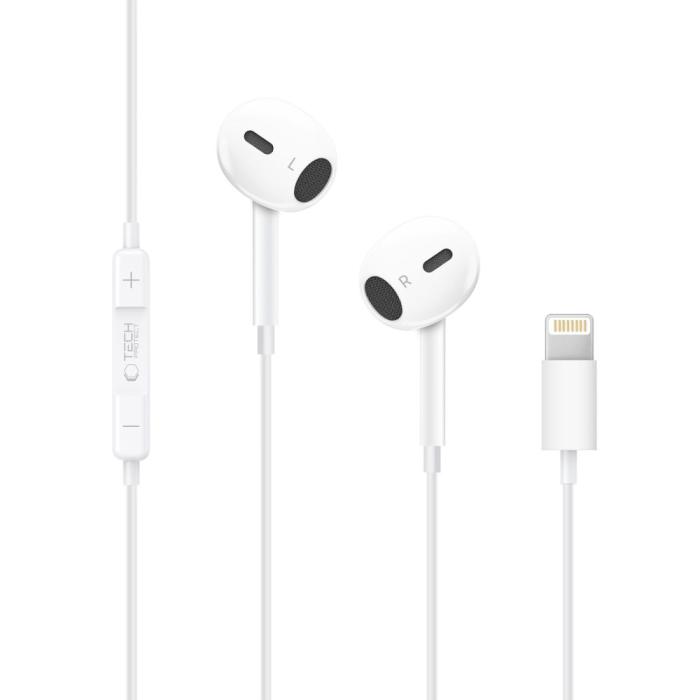 Bild 2, Tech-Protect In-Ear Hörlurar Lightning UltraBoost Vit