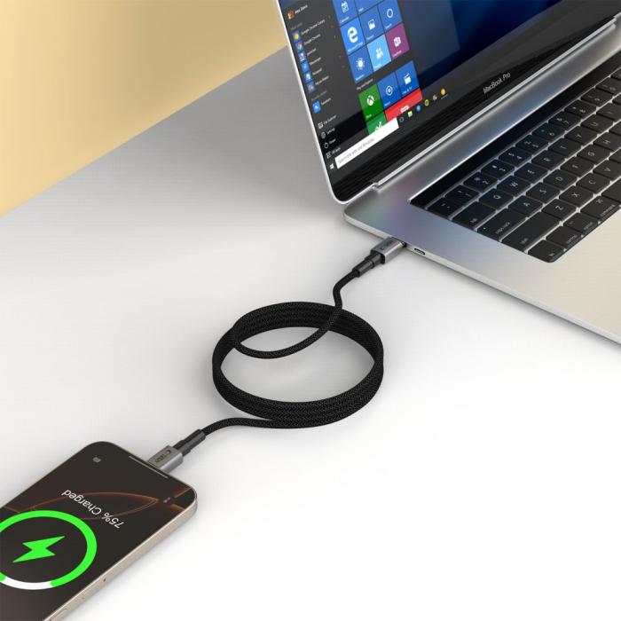 Bild 5, Tech-Protect 2m 100W/5A PD USB-C-USB-C Kabel UltraBoost MagTwist