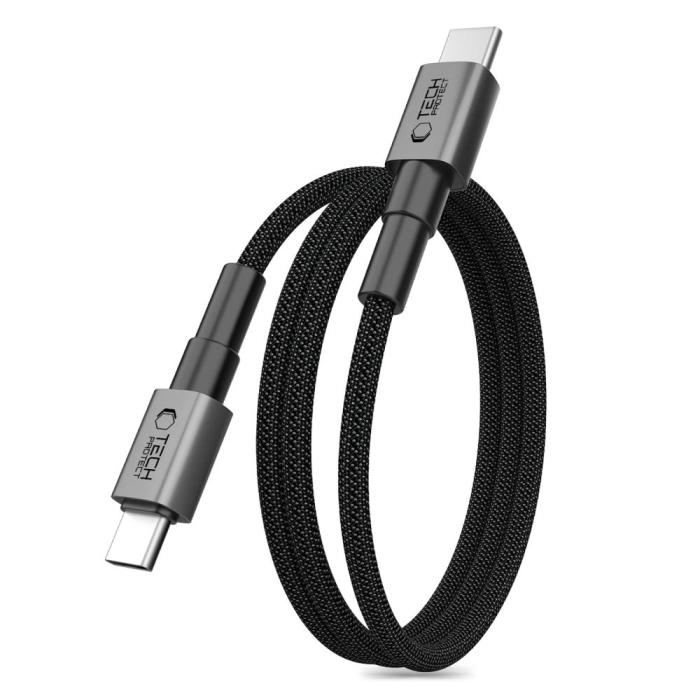 Bild 1, Tech-Protect 1m 100W/5A PD USB-C-USB-C Kabel UltraBoost MagTwist