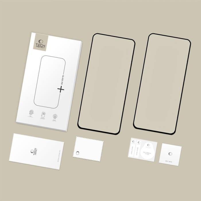 Bild 2, Tech-Protect Galaxy S25 FE 2-PACK Skärmskydd GlassFit+ Härdat Glas
