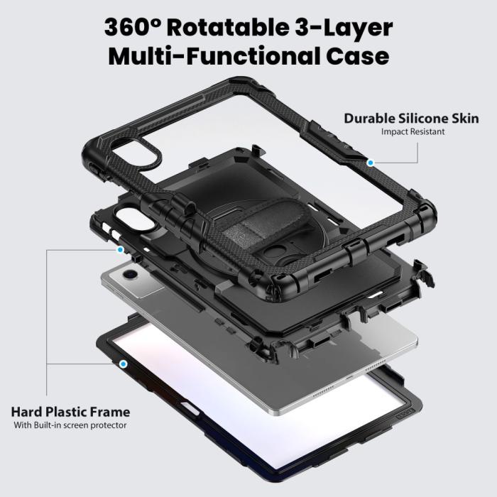 Bild 4, Tech-Protect Lenovo Idea Tab 11 Skal Solid Svart