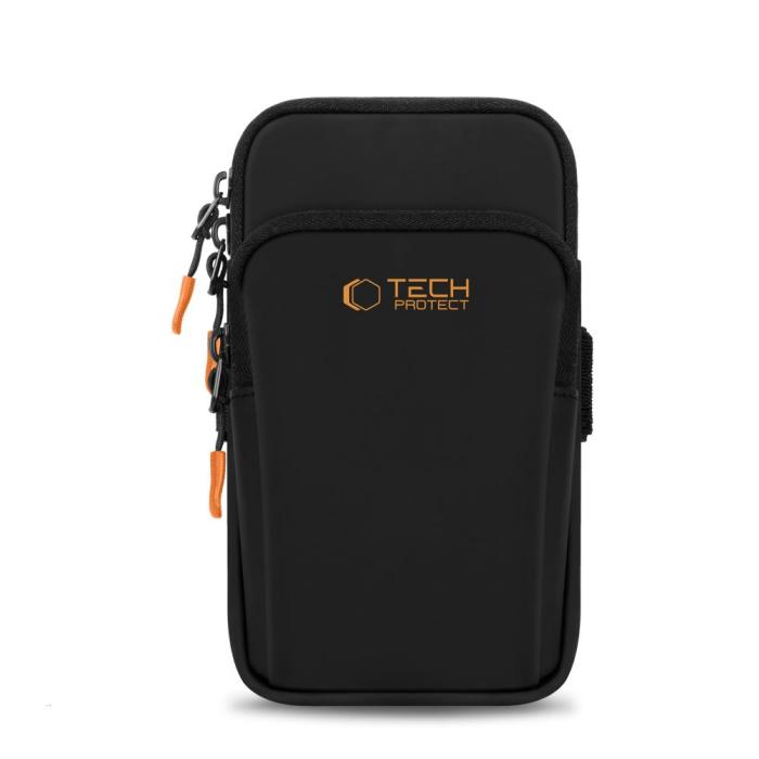 Bild 2, Tech-Protect Universalt Sportarmband Svart / Orange