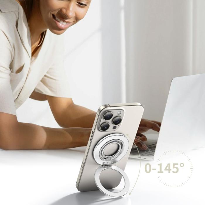 Bild 2, Tech-Protect Magnetisk MagSafe Ringhållare Satin Silver